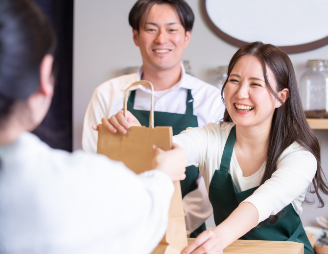 テイクアウト（お持ち帰り）のお店で…